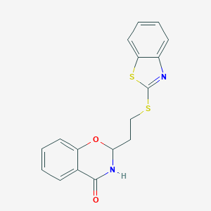 2-[2-(1,3-benzothiazol-2-ylsulfanyl)ethyl]-2,3-dihydro-4H-1,3-benzoxazin-4-one