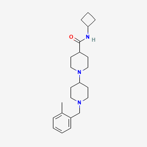 molecular formula C23H35N3O B5008267 N-cyclobutyl-1'-(2-methylbenzyl)-1,4'-bipiperidine-4-carboxamide 