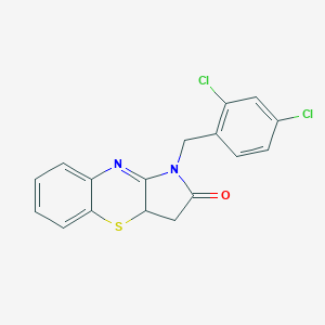 molecular formula C17H12Cl2N2OS B500829 1-(2,4-dichlorobenzyl)-3,3a-dihydropyrrolo[3,2-b][1,4]benzothiazin-2(1H)-one 