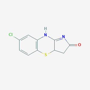 molecular formula C10H7ClN2OS B500830 7-chloro-3a,9-dihydro-3H-pyrrolo[3,2-b][1,4]benzothiazin-2-one 