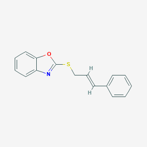 2-(3-Phenylallylthio)benzoxazole