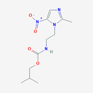 isobutyl 2-{5-nitro-2-methyl-1H-imidazol-1-yl}ethylcarbamate