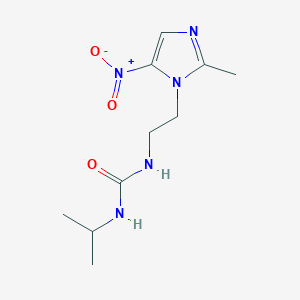 molecular formula C10H17N5O3 B500850 N-(2-{5-nitro-2-methyl-1H-imidazol-1-yl}ethyl)-N'-isopropylurea 