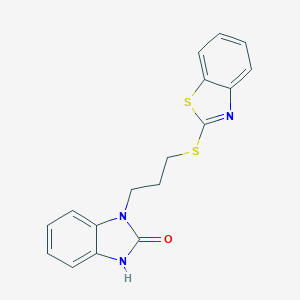1-[3-(1,3-benzothiazol-2-ylsulfanyl)propyl]-1,3-dihydro-2H-benzimidazol-2-one