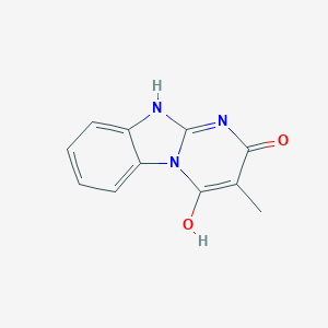 molecular formula C11H9N3O2 B500854 4-hydroxy-3-methyl-10H-pyrimido[1,2-a]benzimidazol-2-one 