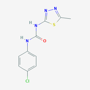 molecular formula C10H9ClN4OS B500857 1-(4-Chlorophenyl)-3-(5-methyl-1,3,4-thiadiazol-2-yl)urea CAS No. 53532-42-6