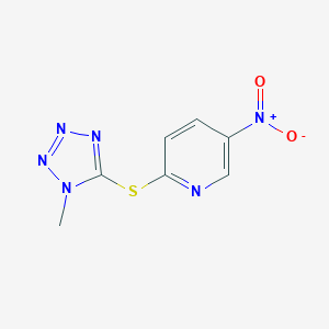 molecular formula C7H6N6O2S B500859 5-nitro-2-[(1-methyl-1H-tetraazol-5-yl)sulfanyl]pyridine 