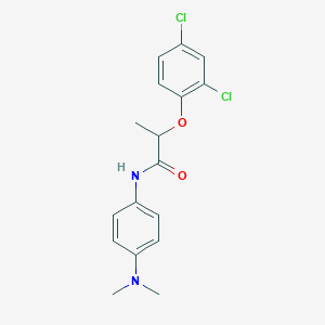 molecular formula C17H18Cl2N2O2 B5008597 2-(2,4-DICHLOROPHENOXY)-N~1~-[4-(DIMETHYLAMINO)PHENYL]PROPANAMIDE 