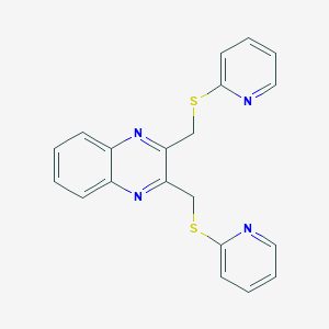 2,3-Bis[(2-pyridinylsulfanyl)methyl]quinoxaline