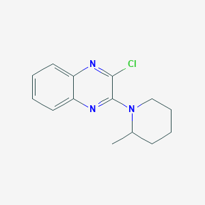 molecular formula C14H16ClN3 B500867 2-Chloro-3-(2-methylpiperidin-1-yl)quinoxaline CAS No. 353257-69-9