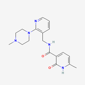 2-hydroxy-6-methyl-N-{[2-(4-methyl-1-piperazinyl)-3-pyridinyl]methyl}nicotinamide