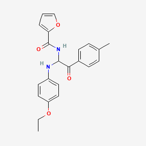 N-[1-[(4-ethoxyphenyl)amino]-2-(4-methylphenyl)-2-oxoethyl]-2-furamide
