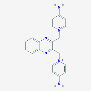 4-Amino-1-({3-[(4-amino-1-pyridiniumyl)methyl]-2-quinoxalinyl}methyl)pyridinium