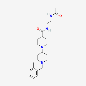 N-[2-(acetylamino)ethyl]-1'-(2-methylbenzyl)-1,4'-bipiperidine-4-carboxamide
