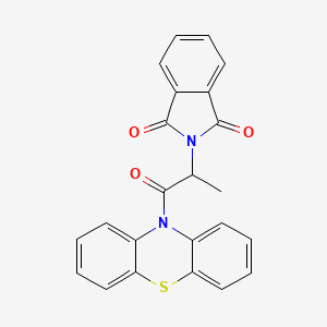 molecular formula C23H16N2O3S B5008863 2-[1-methyl-2-oxo-2-(10H-phenothiazin-10-yl)ethyl]-1H-isoindole-1,3(2H)-dione 