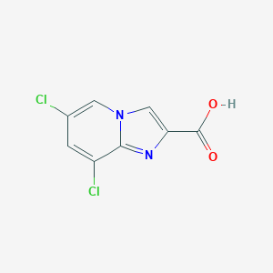molecular formula C8H4Cl2N2O2 B500887 6,8-Dichloroimidazo[1,2-a]pyridine-2-carboxylic acid CAS No. 353258-33-0