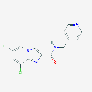 molecular formula C14H10Cl2N4O B500889 6,8-dichloro-N-(4-pyridinylmethyl)imidazo[1,2-a]pyridine-2-carboxamide 