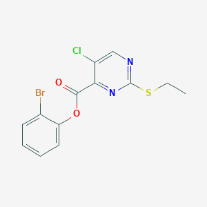 2-Bromophenyl 5-chloro-2-(ethylsulfanyl)pyrimidine-4-carboxylate