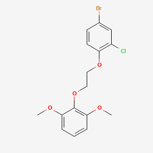 2-[2-(4-bromo-2-chlorophenoxy)ethoxy]-1,3-dimethoxybenzene