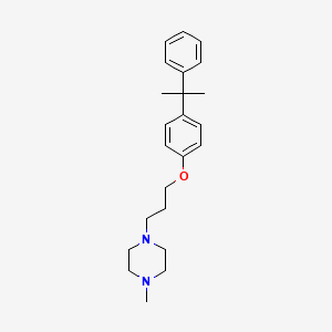 1-methyl-4-[3-[4-(2-phenylpropan-2-yl)phenoxy]propyl]piperazine