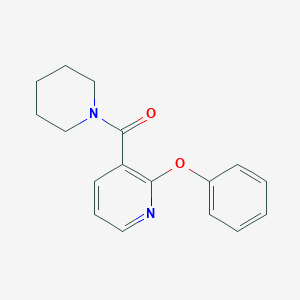 molecular formula C17H18N2O2 B500904 Phenyl 3-(1-piperidinylcarbonyl)-2-pyridinyl ether 