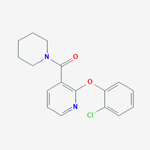 molecular formula C17H17ClN2O2 B500907 2-(2-Chlorophenoxy)-3-(1-piperidinylcarbonyl)pyridine 