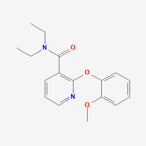 molecular formula C17H20N2O3 B500909 N,N-diethyl-2-(2-methoxyphenoxy)nicotinamide 