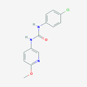 molecular formula C13H12ClN3O2 B500917 N-(4-chlorophenyl)-N'-(6-methoxy-3-pyridinyl)urea 