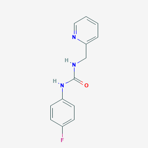 molecular formula C13H12FN3O B500923 1-(4-Fluorophenyl)-3-(pyridin-2-ylmethyl)urea CAS No. 6428-91-7
