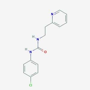 molecular formula C14H14ClN3O B500939 N-(4-chlorophenyl)-N'-[2-(2-pyridinyl)ethyl]urea CAS No. 56352-50-2