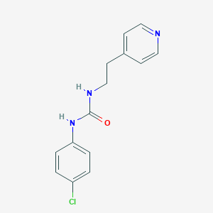 molecular formula C14H14ClN3O B500940 N-(4-chlorophenyl)-N'-[2-(4-pyridinyl)ethyl]urea 