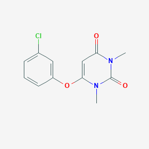 molecular formula C12H11ClN2O3 B500964 6-(3-chlorophenoxy)-1,3-dimethyl-2,4(1H,3H)-pyrimidinedione 