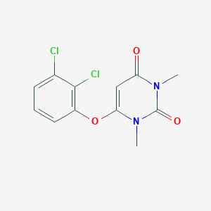 molecular formula C12H10Cl2N2O3 B500965 6-(2,3-dichlorophenoxy)-1,3-dimethyl-2,4(1H,3H)-pyrimidinedione 