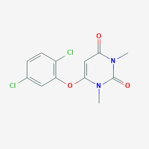 molecular formula C12H10Cl2N2O3 B500968 6-(2,5-dichlorophenoxy)-1,3-dimethyl-2,4(1H,3H)-pyrimidinedione 