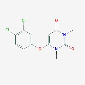 molecular formula C12H10Cl2N2O3 B500969 6-(3,4-dichlorophenoxy)-1,3-dimethyl-2,4(1H,3H)-pyrimidinedione 