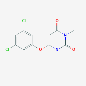 molecular formula C12H10Cl2N2O3 B500970 6-(3,5-dichlorophenoxy)-1,3-dimethyl-2,4(1H,3H)-pyrimidinedione 