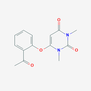6-(2-acetylphenoxy)-1,3-dimethyl-2,4(1H,3H)-pyrimidinedione
