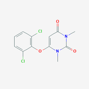 molecular formula C12H10Cl2N2O3 B500975 6-(2,6-dichlorophenoxy)-1,3-dimethyl-2,4(1H,3H)-pyrimidinedione 