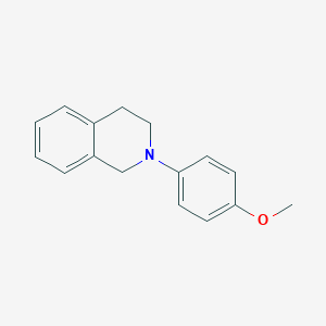 molecular formula C16H17NO B050098 2-(4-Methoxyphenyl)-1,2,3,4-tetrahydroisoquinoline CAS No. 78317-83-6
