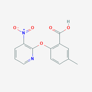 molecular formula C13H10N2O5 B501004 2-({3-Nitro-2-pyridinyl}oxy)-5-methylbenzoic acid 