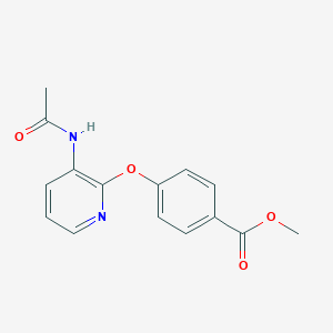 molecular formula C15H14N2O4 B501006 Methyl 4-{[3-(acetylamino)-2-pyridinyl]oxy}benzoate 