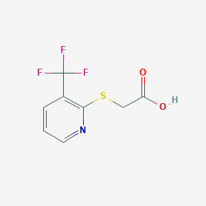 {[3-(Trifluoromethyl)pyridin-2-yl]thio}acetic acid