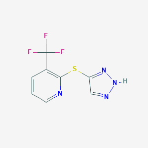 2-(1H-1,2,3-triazol-4-ylsulfanyl)-3-(trifluoromethyl)pyridine