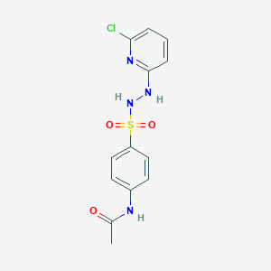 molecular formula C13H13ClN4O3S B501030 N-(4-{[2-(6-chloro-2-pyridinyl)hydrazino]sulfonyl}phenyl)acetamide 