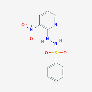 molecular formula C11H10N4O4S B501031 N'-{3-nitro-2-pyridinyl}benzenesulfonohydrazide 