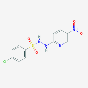 molecular formula C11H9ClN4O4S B501035 4-chloro-N'-{5-nitro-2-pyridinyl}benzenesulfonohydrazide 