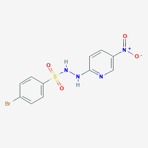 molecular formula C11H9BrN4O4S B501036 4-bromo-N'-{5-nitro-2-pyridinyl}benzenesulfonohydrazide 