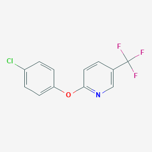 molecular formula C12H7ClF3NO B501051 4-Chlorophenyl 5-(trifluoromethyl)-2-pyridinyl ether 