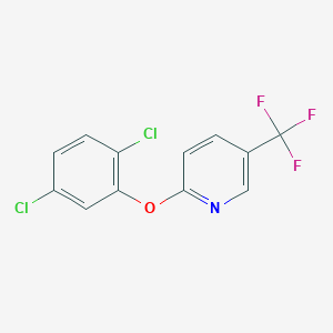 molecular formula C12H6Cl2F3NO B501052 2,5-Dichlorophenyl 5-(trifluoromethyl)-2-pyridinyl ether 