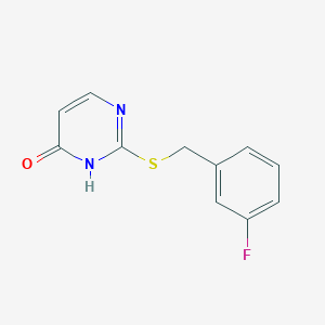2-(3-Fluorobenzylthio)pyrimidin-4-ol